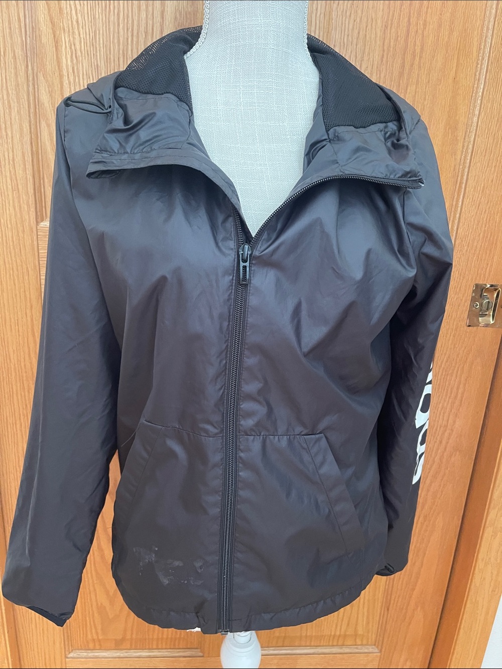 adidas Women's Black Lightweight Windbreaker Jacket